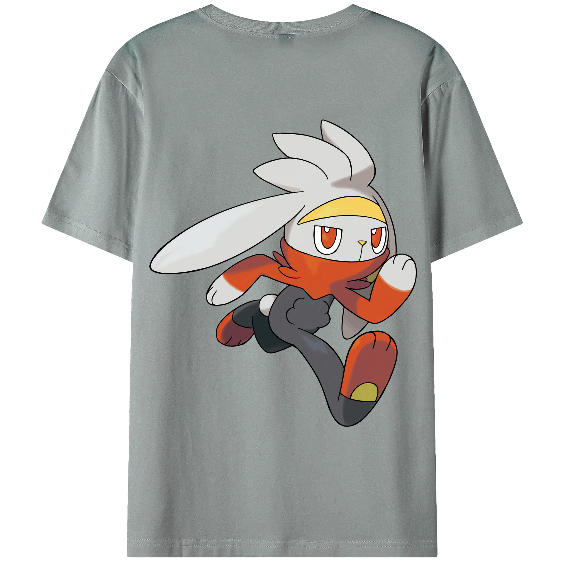 （画像用） ポケットモンスター Pokémon 綿100％ メンズ半袖Tシャツ（バックプリント） 通気性